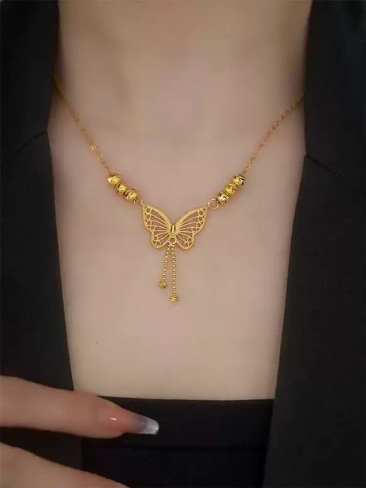 Golden Butterfly Necklace