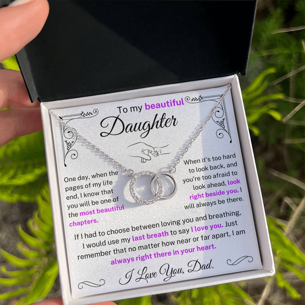 To My Beautiful Daughter Necklace